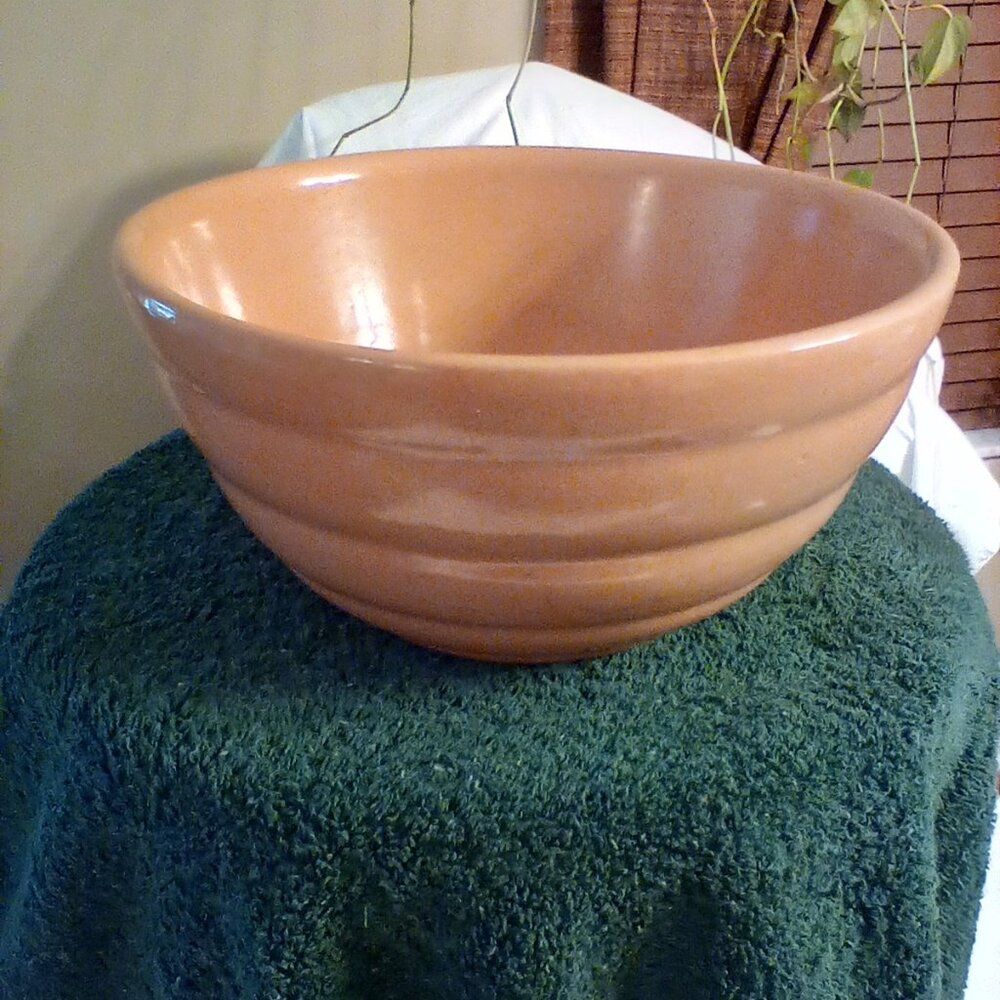 Vintage heavyweight banded mixing bowl